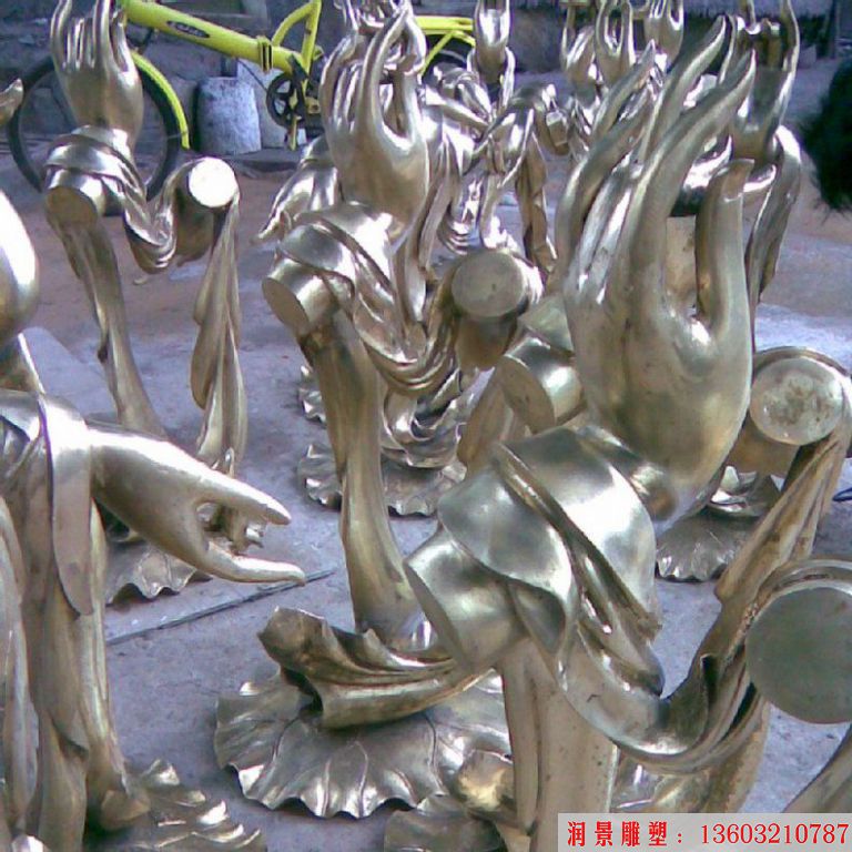佛手拈花铜雕塑 厂家定做